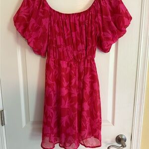 Peach Love California Pink Floral Dress